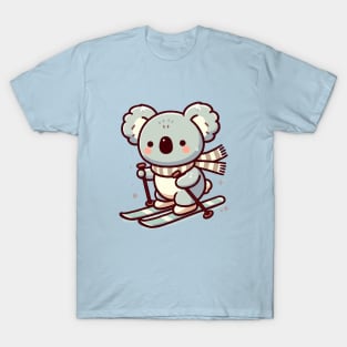 Cute koala Skiing T-Shirt